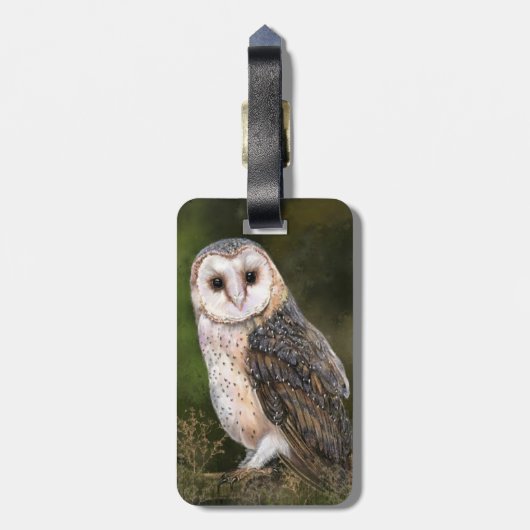 Owl Bagagelabel (Achterkant verticaal)