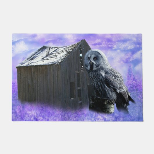 Owl Barn Shed Deurmat (Voorkant)