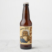 Owl Be Bock Funny Homebrew Bier Etiket (Voorkant)