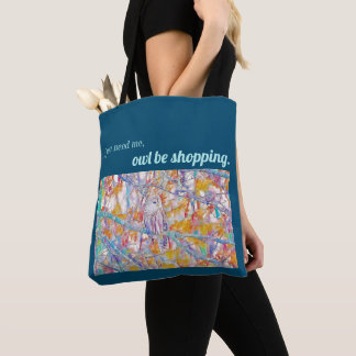 Owl Be Shopping Canvas tas