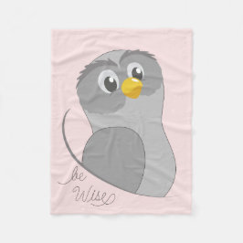 Owl-Be Wise Fleece Blanket Deken