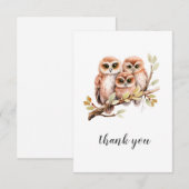 Owl Bedankt voor je creditcard (Voorkant / Achterkant)