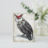 Owl bij Briefkaart Afstuderen (Staand voorkant)