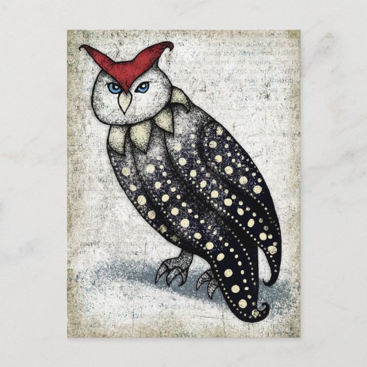 Owl bij Briefkaart Afstuderen (Voorkant)