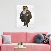 Owl bij de opera canvas afdruk (Insitu (Woonkamer))