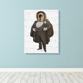 Owl bij de opera canvas afdruk (Insitu (Houten vloer))