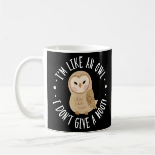 Owl Bird Pun... ik ben een oplichter die ik geen h Koffiemok