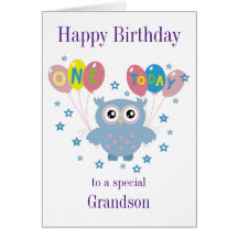 Owl Birthday Card voor grootouders