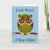 Owl Birthday Kaart (Voorkant)