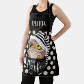Owl Black Tan Polka Dots Custom Schort (Insitu)