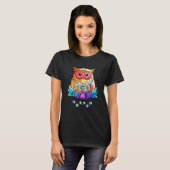Owl Boho Chic T-shirt (Voorkant volledig)
