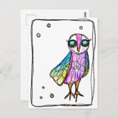 Owl Briefkaart (Voorkant / Achterkant)