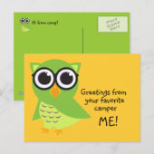 Owl Briefkaart (Voorkant / Achterkant)