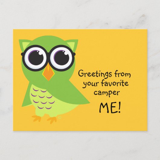 Owl Briefkaart (Voorkant)