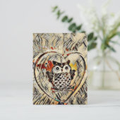 Owl Briefkaart (Staand voorkant)