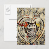 Owl Briefkaart (Voorkant / Achterkant)