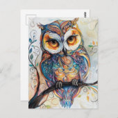 Owl Briefkaart (Voorkant / Achterkant)