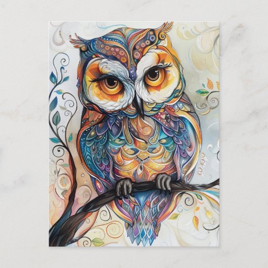 Owl Briefkaart (Voorkant)