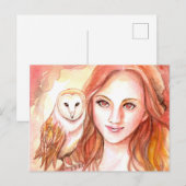 Owl Briefkaart (Voorkant / Achterkant)