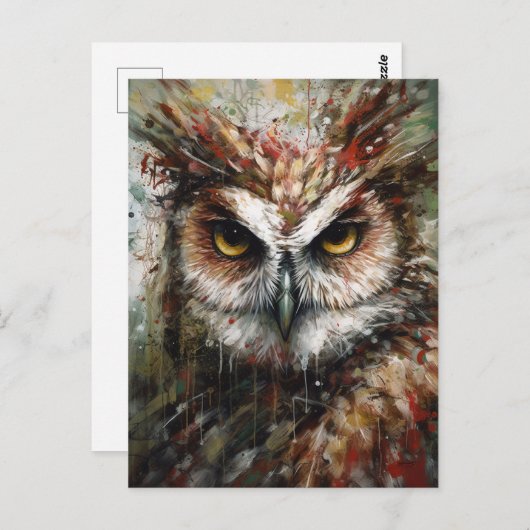 Owl Briefkaart (Voorkant / Achterkant)