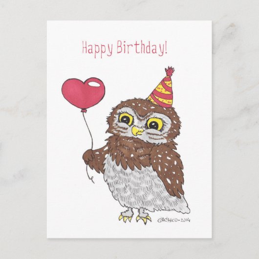 Owl Briefkaart (Voorkant)