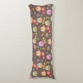 Owl Brown Lichaamskussen (Voorkant Verticaal)