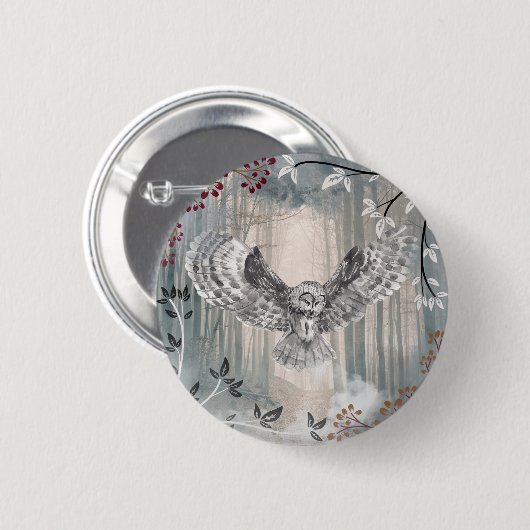 Owl Button (Voorkant /achterkant)