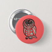 Owl Button (Voorkant /achterkant)