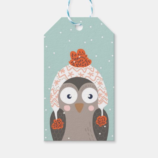 Owl Cadeaulabel (Voorkant)