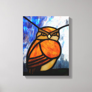 Owl Canvas Afdruk