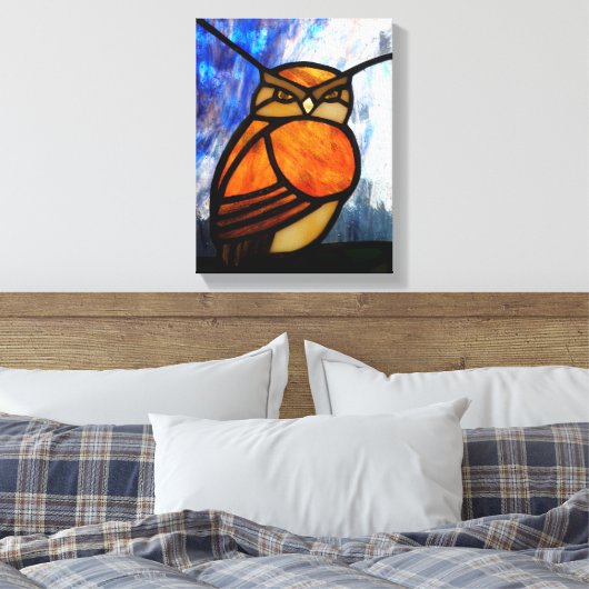 Owl Canvas Afdruk (Insitu (Slaapkamer))