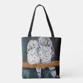 Owl Canvas tas (Achterkant)
