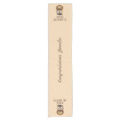 Owl Cartoon Afstuderen Table Runner Korte Tafelloper (Voorkant)