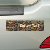 Owl Cartoon Bumpersticker (Op auto)