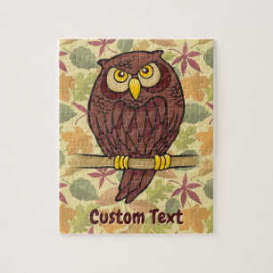Owl Cartoon Jigzaag Puzzle Legpuzzel