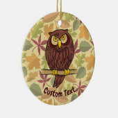 Owl Cartoon keramisch Ornament (Rechts)