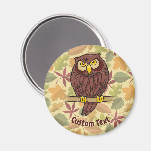 Owl Cartoon Magnet Magneet