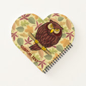 Owl Cartoon Notitieboek (Achterkant)