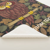 Owl Cartoon Sherpa Deken (3/4)