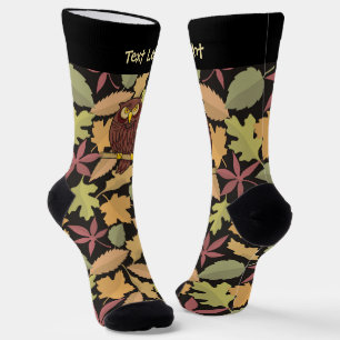 Owl Cartoon Socks Sokken