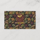 Owl Cartoon Visitekaartje (Achterkant)