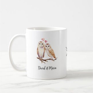Owl Couple in Love Koffiemok