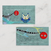 Owl Crafting Branches Visitekaartje (Voorkant / Achterkant)