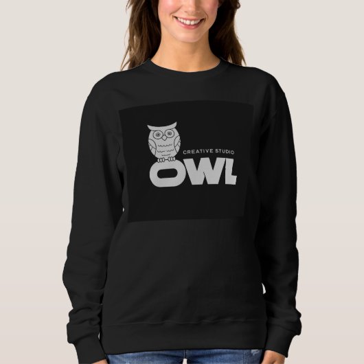 Owl Creative Studio Sweatshirt – Joli Logo de Hibo (Devant)