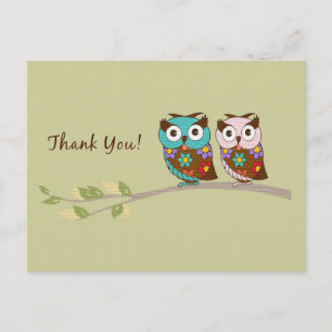 Owl Dank u Briefkaart