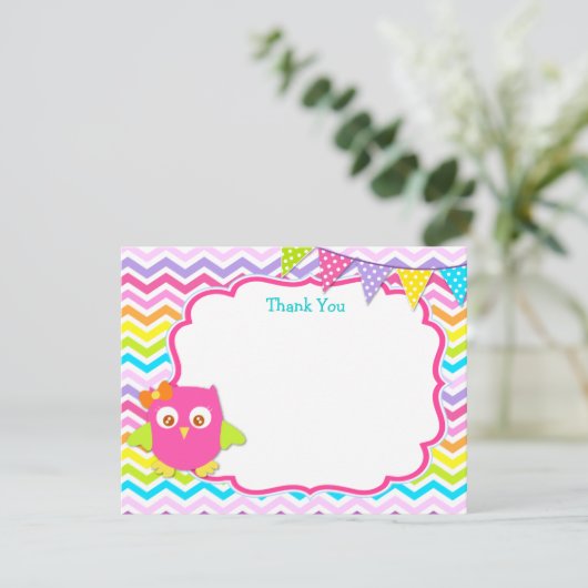 Owl Dank u Kaarten (Staand voorkant)