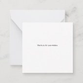 Owl Dank u voor Uw kaart van het Wisdom Notitiekaartje (Achterkant)