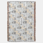 Owl de douanenaam van het Patroon werpen deken (Voorkant Verticaal)