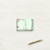 Owl Deer woud waterverf aan-do lijst Post-it® Notes (Op bureau)