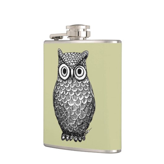 Owl Design Flask Heupfles (Links)